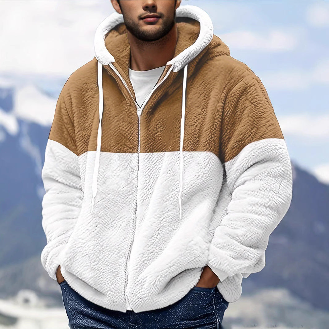 Double-sided Fleece Thermal Jacket Men