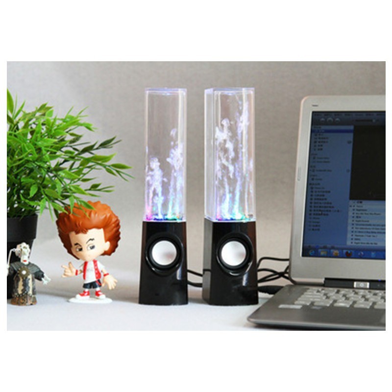 Dancing water light speakers