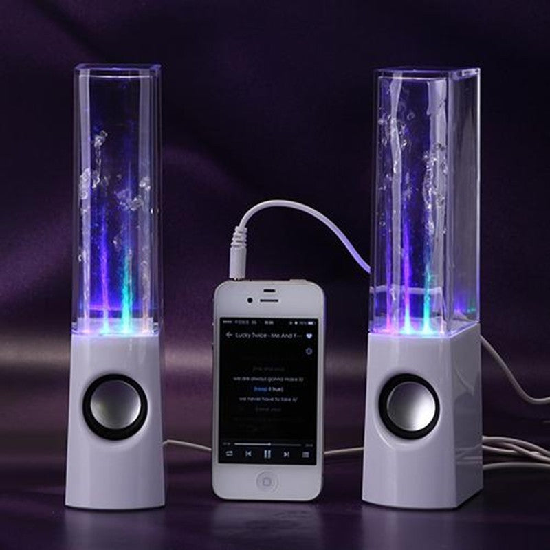 Dancing water light speakers