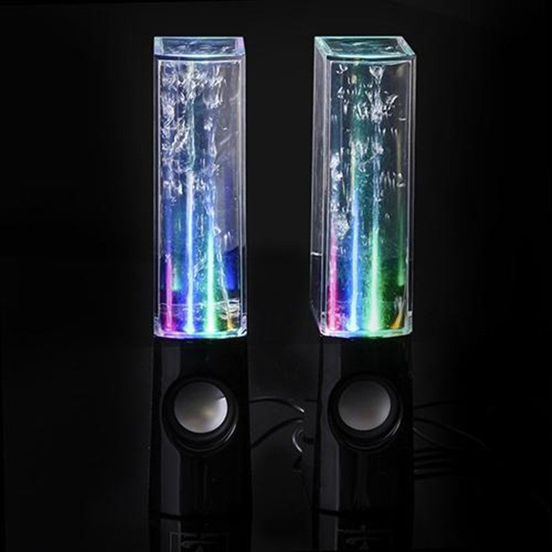 Dancing water light speakers