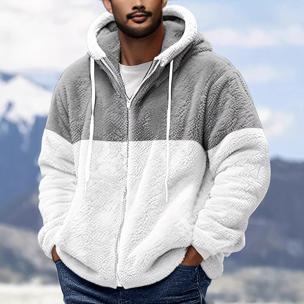 Double-sided Fleece Thermal Jacket Men